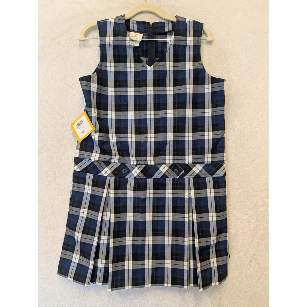 Dennis Uniforms‎ Plaid Pinafore Dress Girls H14 Plus Morris Plaid School Uniform